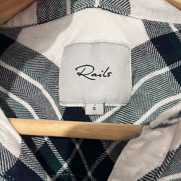 ⚡️Rails Hunter plaid button up shirt in white admiral pine - size small - Picture 6 of 12